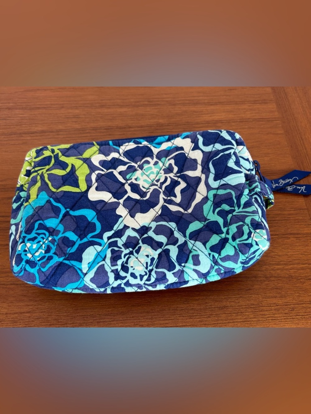 Vera Bradley Medium Cosmetic Bag in Katalina Blues